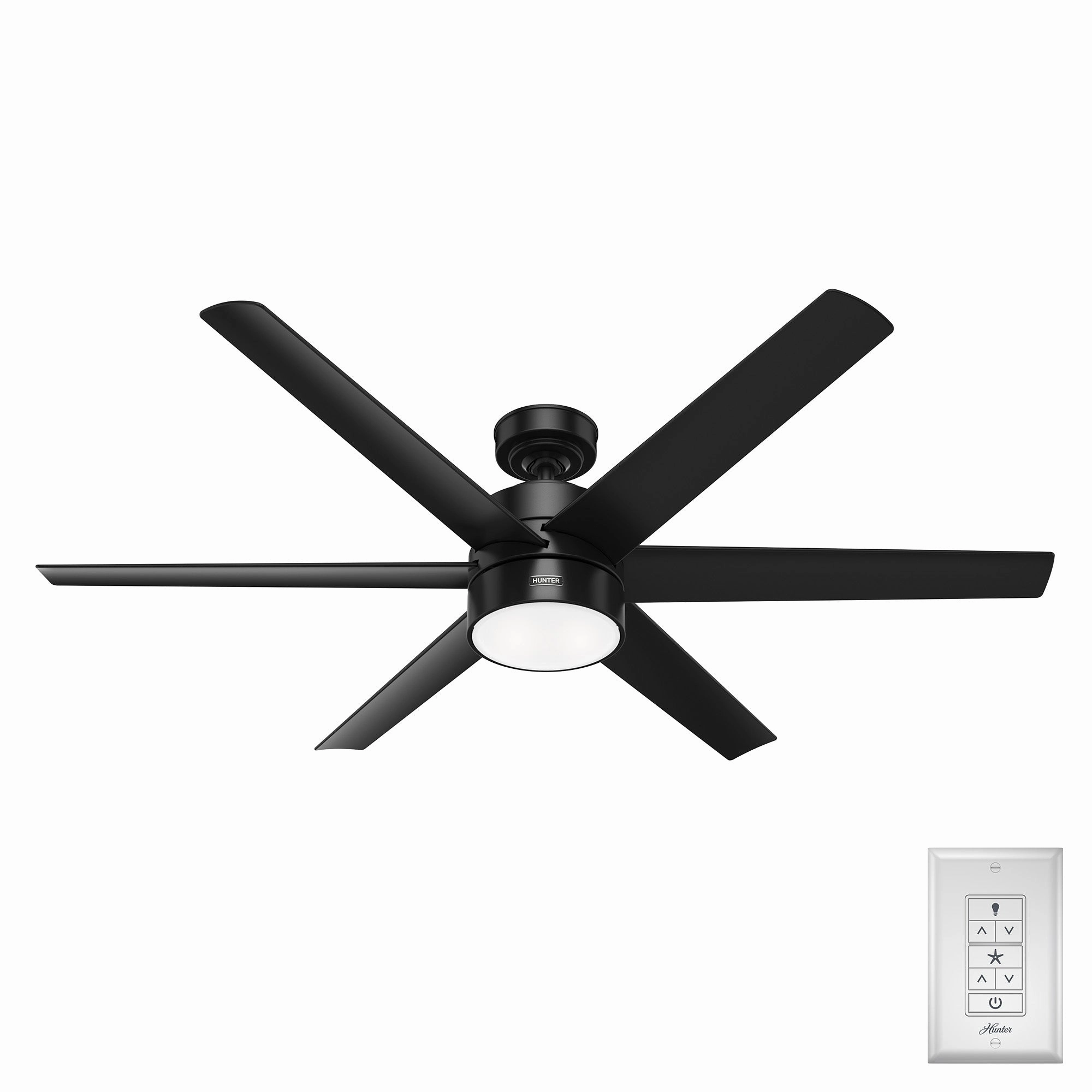 Solaria 60"Ceiling Fan Matte Black
