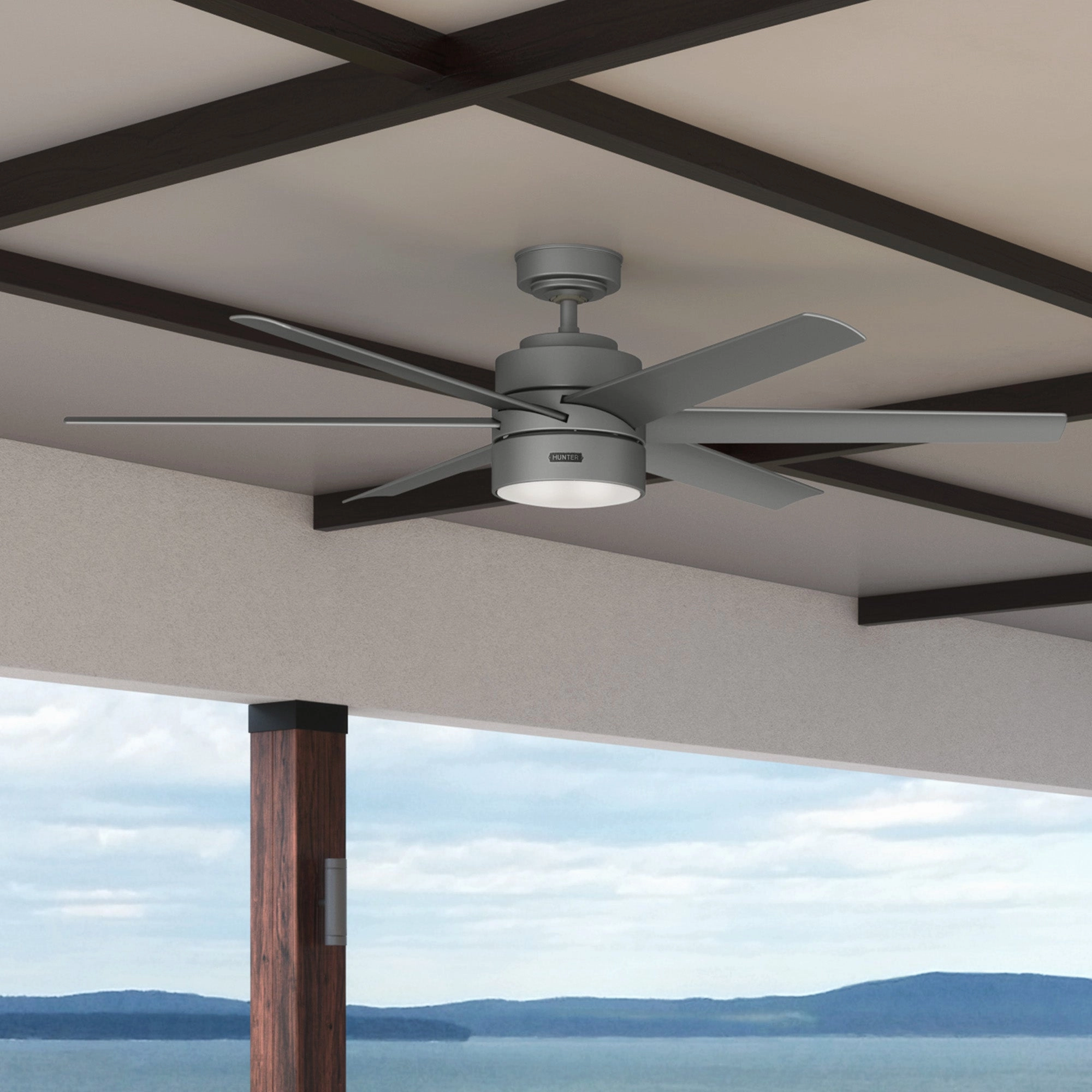 Solaria 60"Ceiling Fan Matte Silver