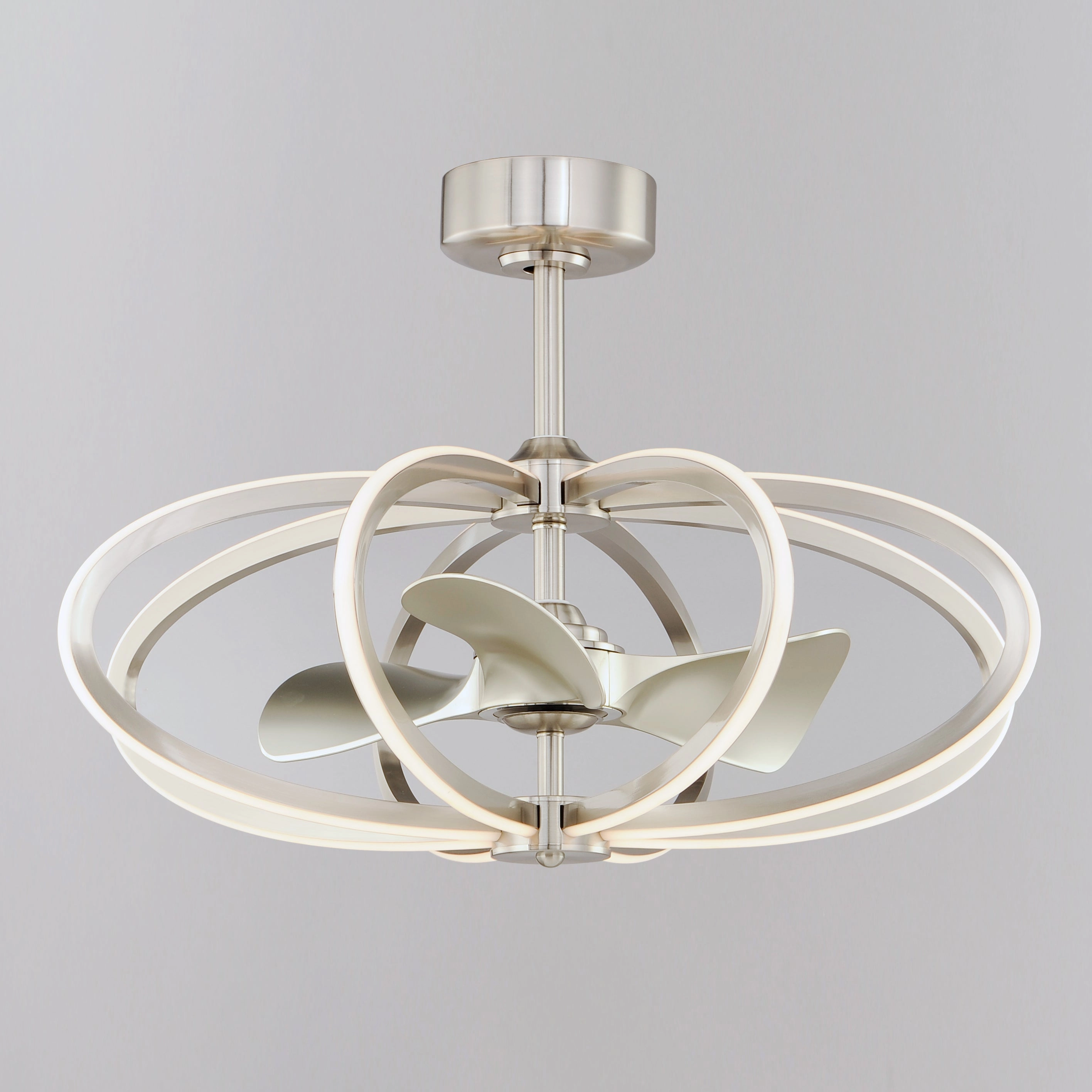 Solstice LED Fandelight Satin Nickel