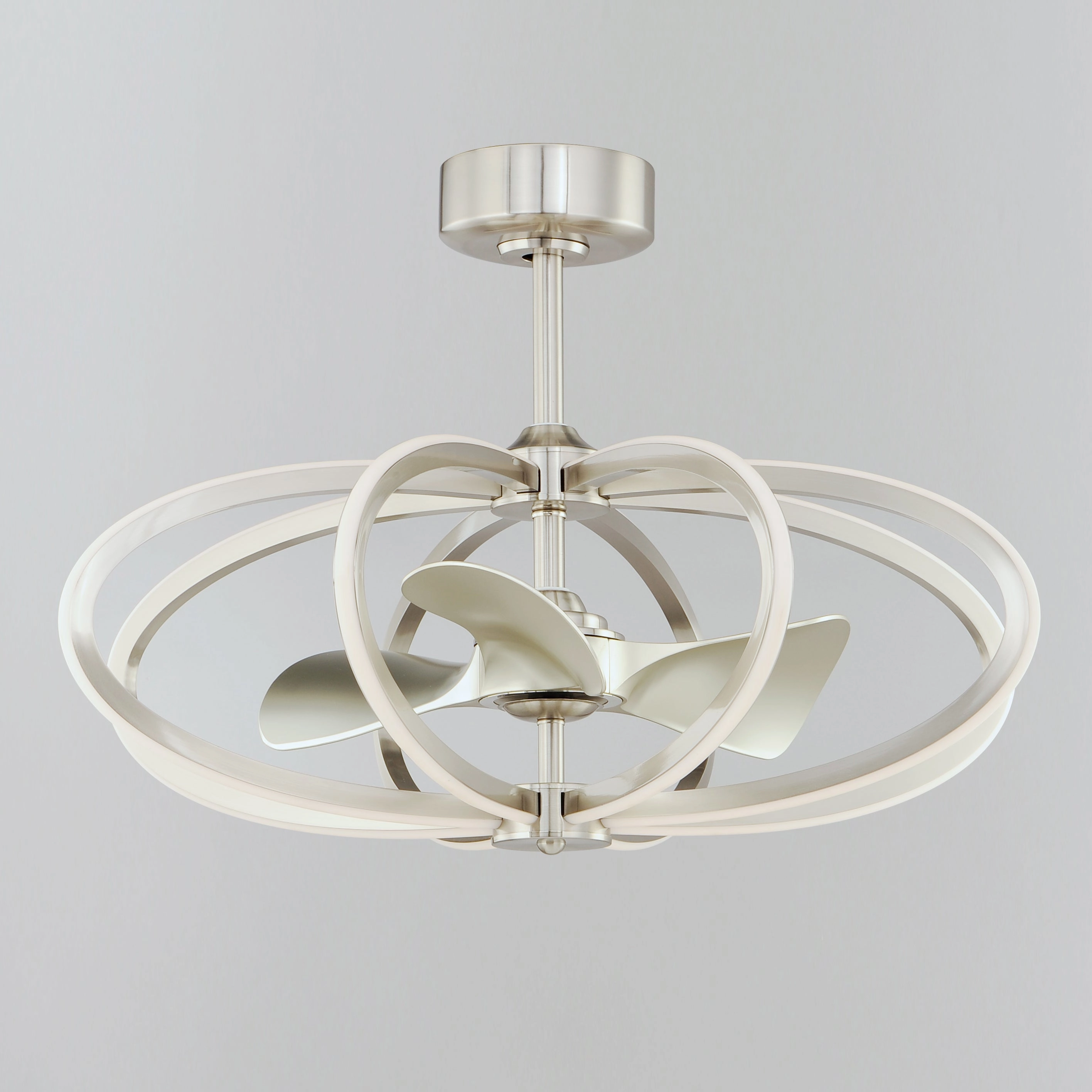 Solstice LED Fandelight Satin Nickel