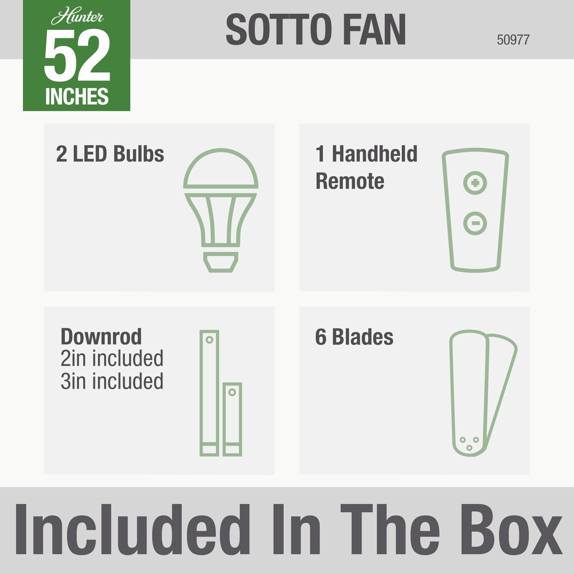 Sotto 52"Ceiling Fan Fresh White