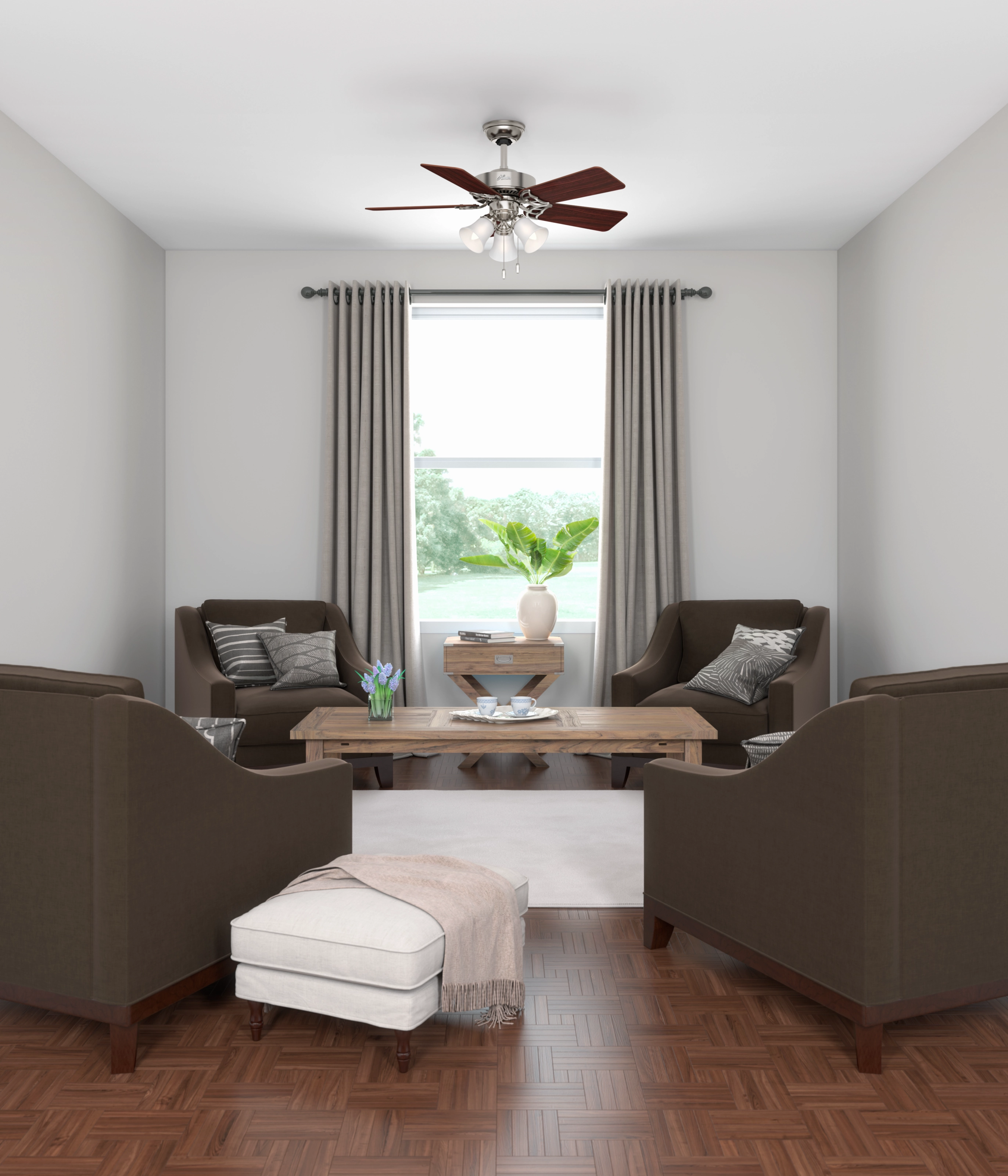Southern Breeze 42"Ceiling Fan Brushed Nickel