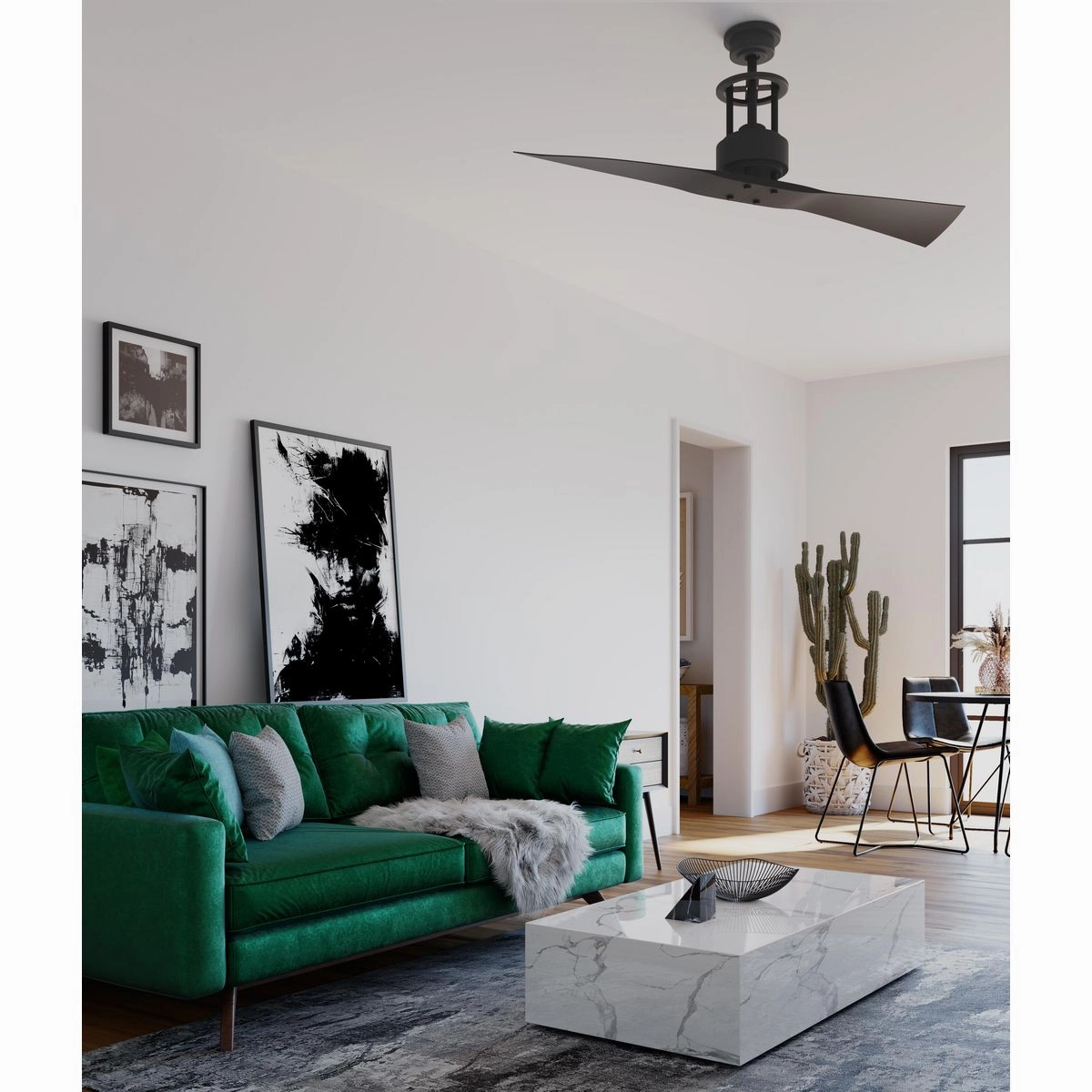 Spades 56"Ceiling Fan Graphite