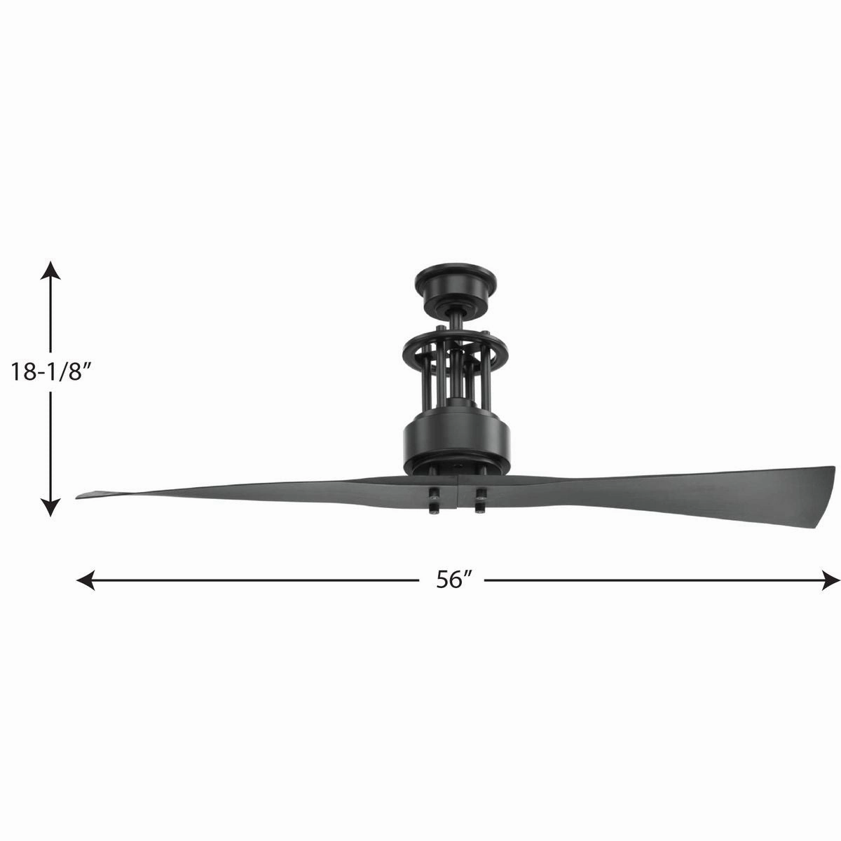 Spades 56"Ceiling Fan Graphite