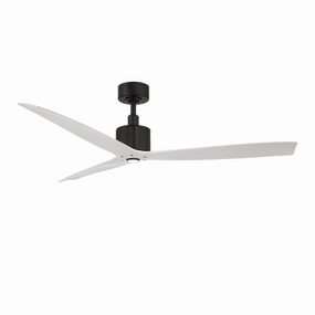 Spinster 60"Ceiling Fan Matte Black/Matte White home cooling fans in medium size
