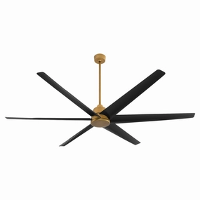Spree 84"Patio Fan Brushed Brass large electric fans for spacious rooms