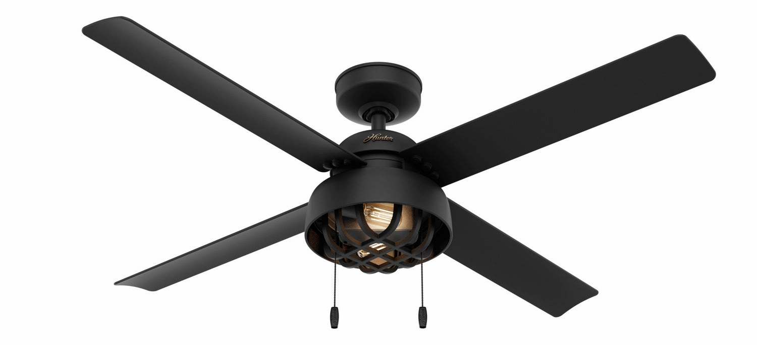 Spring Mill 52"Ceiling Fan Matte Black versatile medium fans for any space