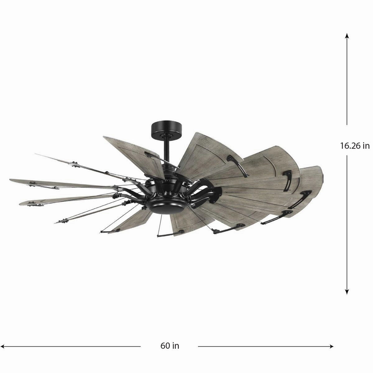 Springer Ii 60"Ceiling Fan Matte Black