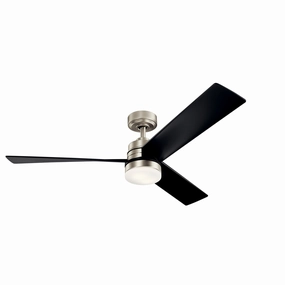 Spyn 52"Ceiling Fan Brushed Nickel medium electric fans for multi-room use