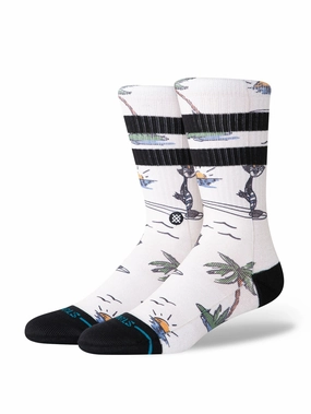 Stance Kool Katz Surf Crew Sock - Canvas
