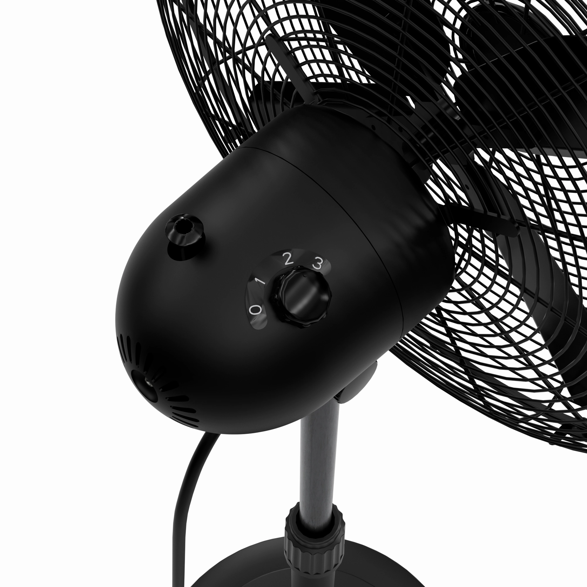 Stand Fan Matte Black
