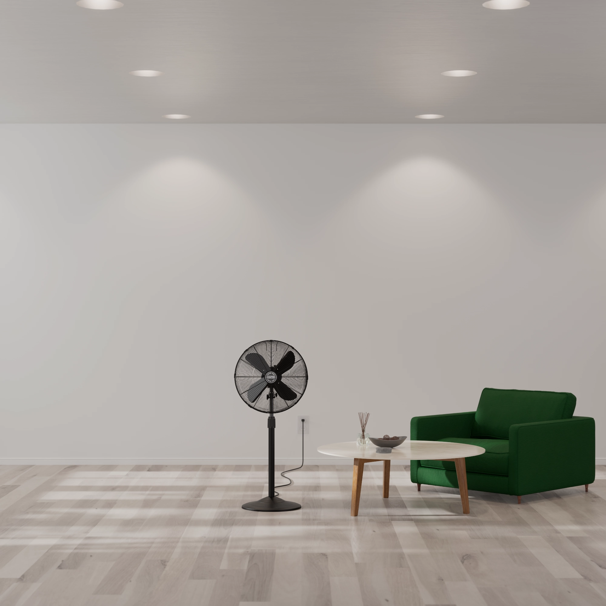 Stand Fan Matte Black