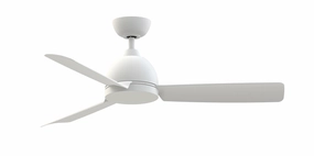 Starboard NL 52"Ceiling Fan Matte White compact medium fans for desks and counters