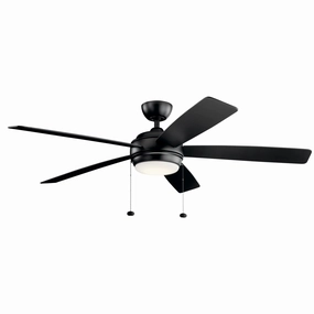 Starkk 60"Ceiling Fan Satin Black oscillating medium fans with strong airflow