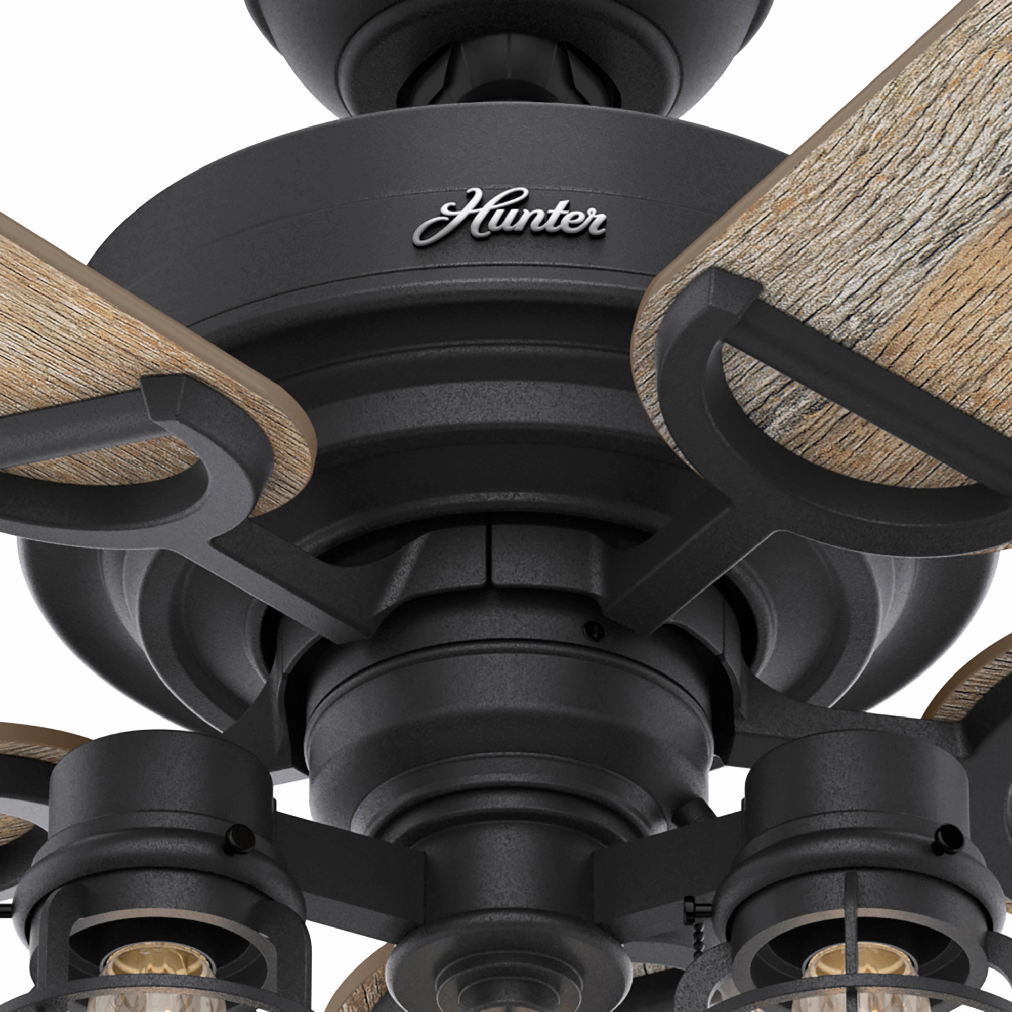 Starklake 52"Ceiling Fan Natural Black Iron