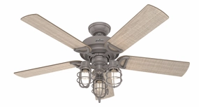 Starklake 52"Ceiling Fan Quartz Grey medium electric fans for multi-room use