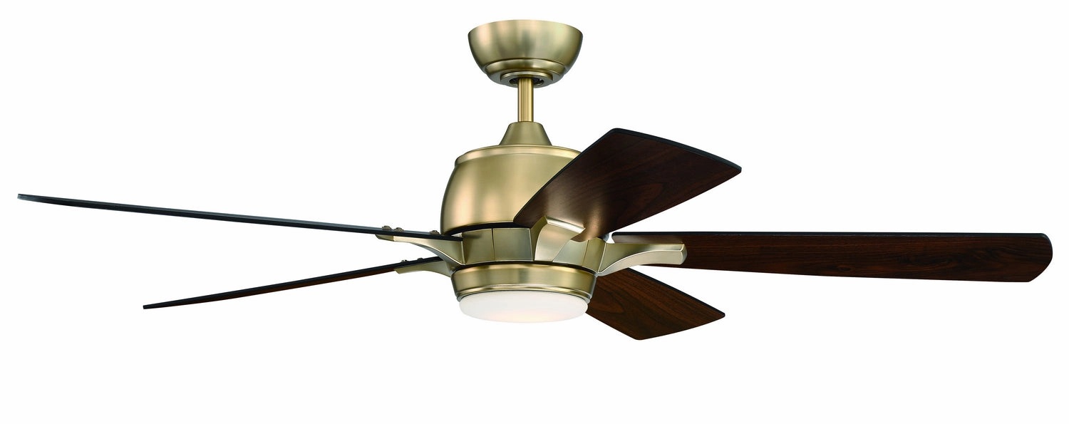 Stellar 52"Ceiling Fan Satin Brass
