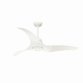 Stingray 60"Ceiling Fan Matte White portable medium fans with handle design
