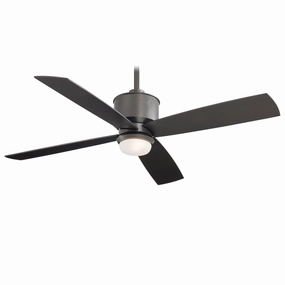 Strata 52"Ceiling Fan Smoked Iron oscillating medium fans with strong airflow