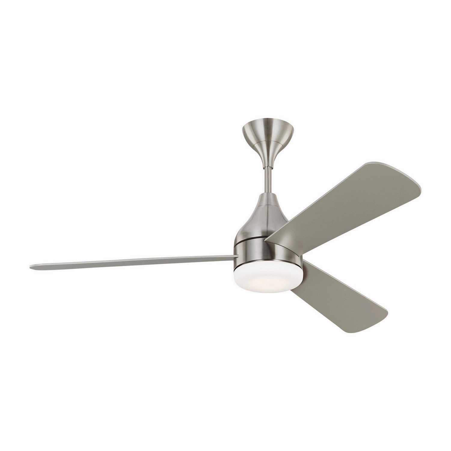 Streaming 52"Ceiling Fan Brushed Steel