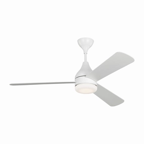 Streaming 52"Ceiling Fan Matte White oscillating medium fans with strong airflow
