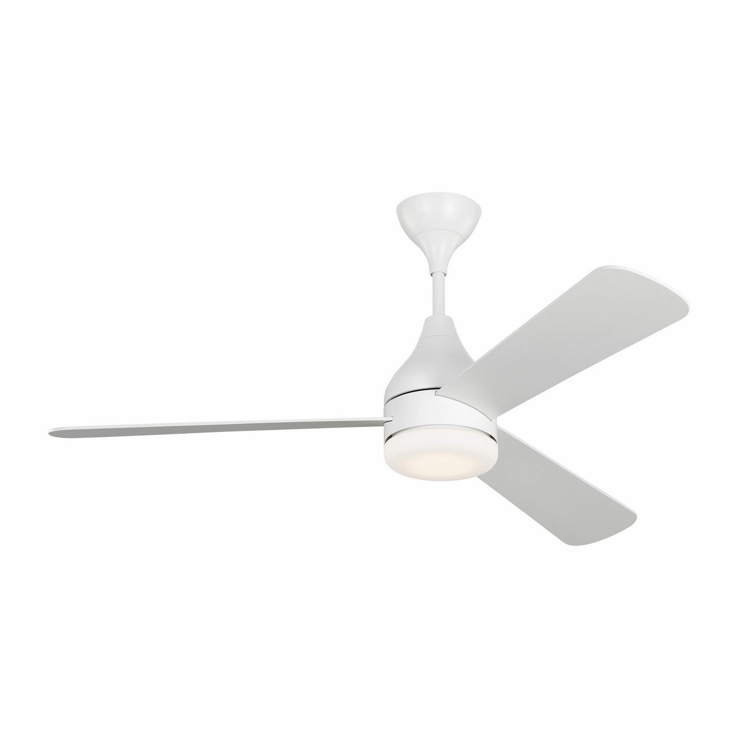 Streaming 52"Ceiling Fan Matte White oscillating medium fans with strong airflow