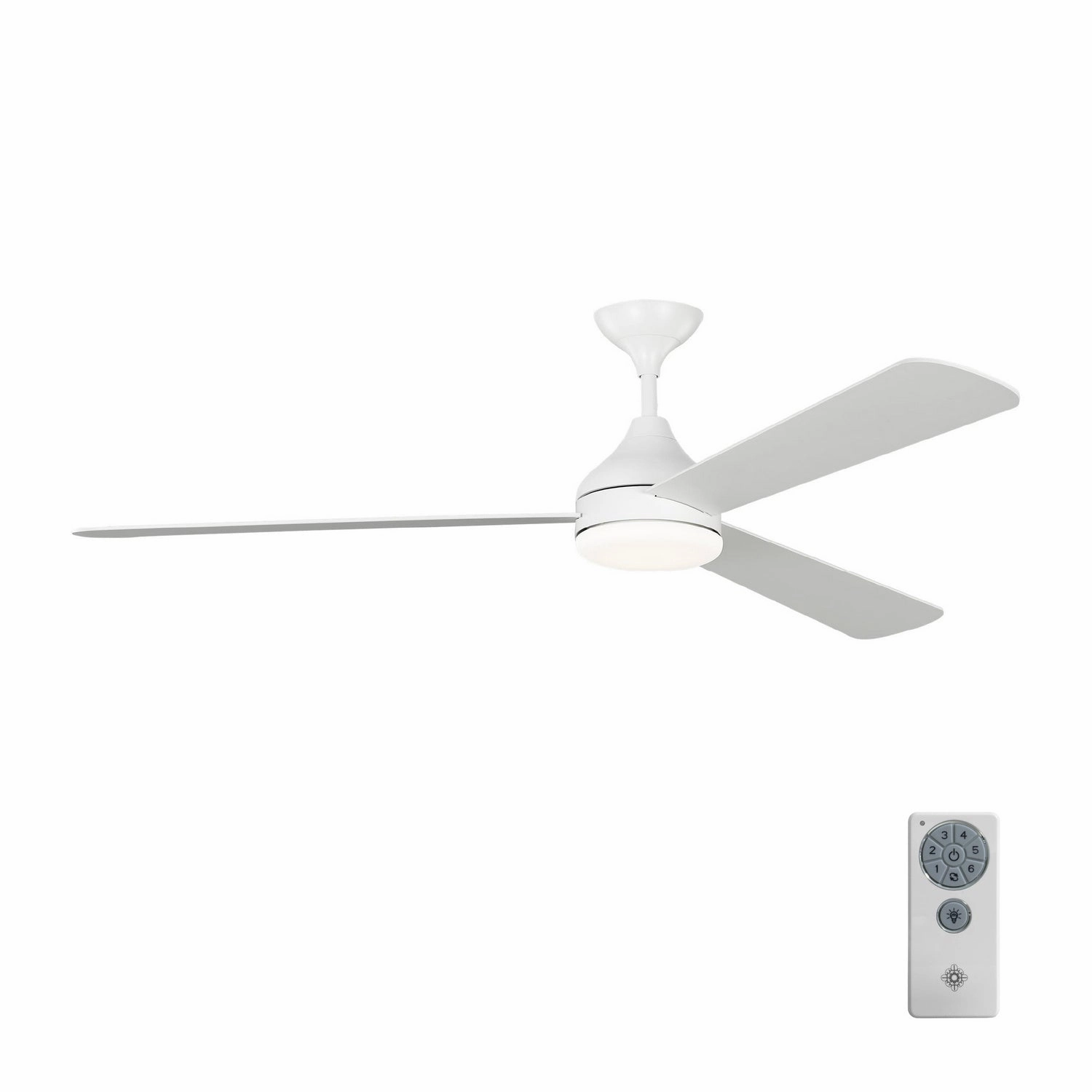 Streaming 60"Ceiling Fan Matte White
