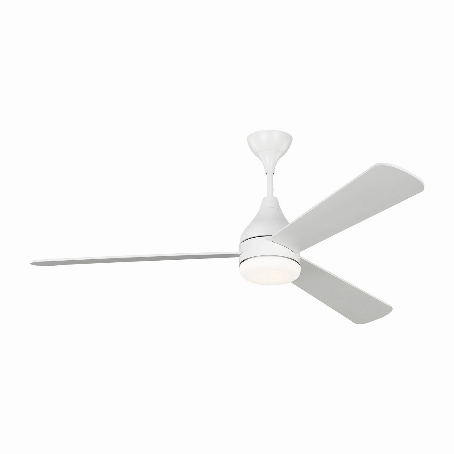 Streaming 60"Ceiling Fan Matte White medium electric fans for multi-room use