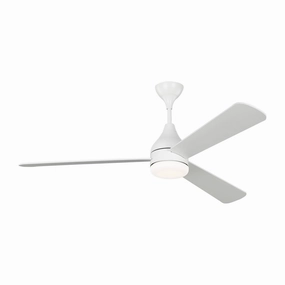 Streaming 60"Ceiling Fan Matte White medium electric fans for multi-room use