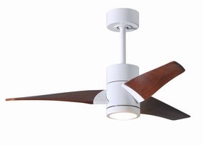 Super Janet 42"Ceiling Fan Gloss White small electric fans for personal cooling