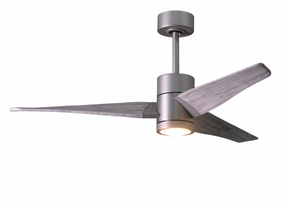 Super Janet 52"Ceiling Fan Brushed Nickel quiet medium fans for living room use