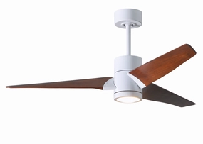 Super Janet 52"Ceiling Fan Gloss White medium electric fans for multi-room use