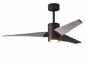 Super Janet 52"Ceiling Fan Textured Bronze quiet medium fans for living room use