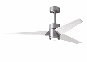 Super Janet 60"Ceiling Fan Brushed Nickel oscillating medium fans with strong airflow