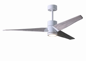 Super Janet 60"Ceiling Fan Gloss White medium size fans for home ventilation