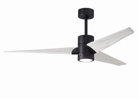 Super Janet 60"Ceiling Fan Matte Black compact medium fans for desks and counters