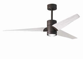Super Janet 60"Ceiling Fan Textured Bronze energy-efficient medium fans with remote