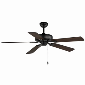 Super-Max 52"Ceiling Fan Black medium size fans for home ventilation