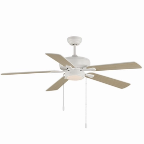 Super-Max 52"Ceiling Fan Matte White medium size fans for home ventilation