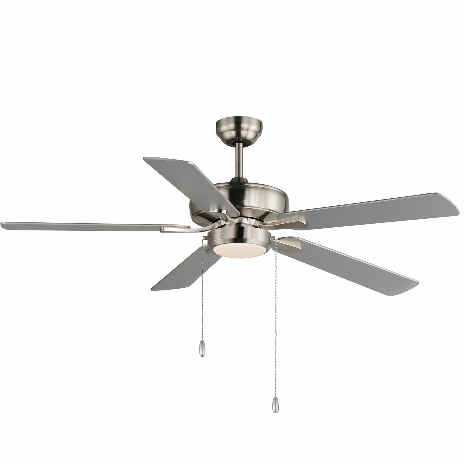 Super-Max 52"Ceiling Fan Satin Nickel quiet medium fans for living room use