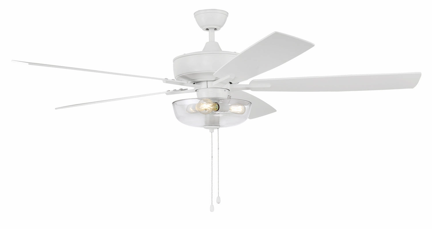 Super Pro 101 60" Ceiling Fan in White