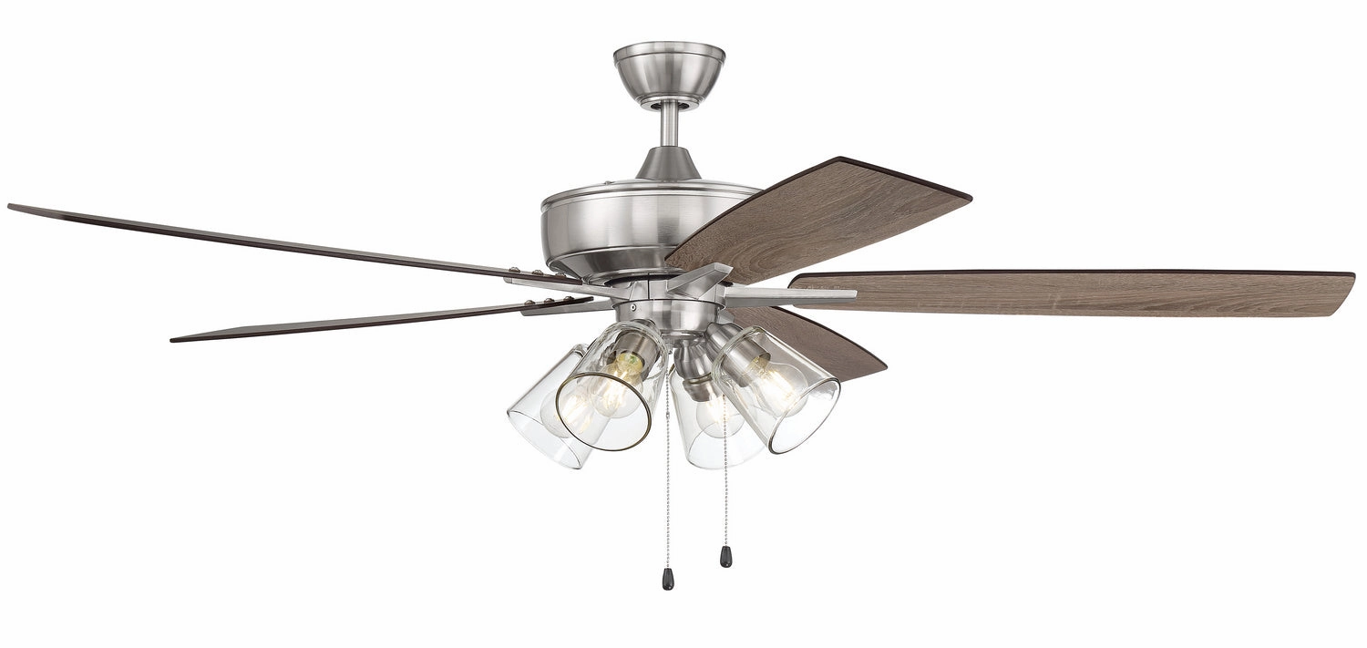 Super Pro 104 60" Ceiling Fan in Brushed Polished Nickel