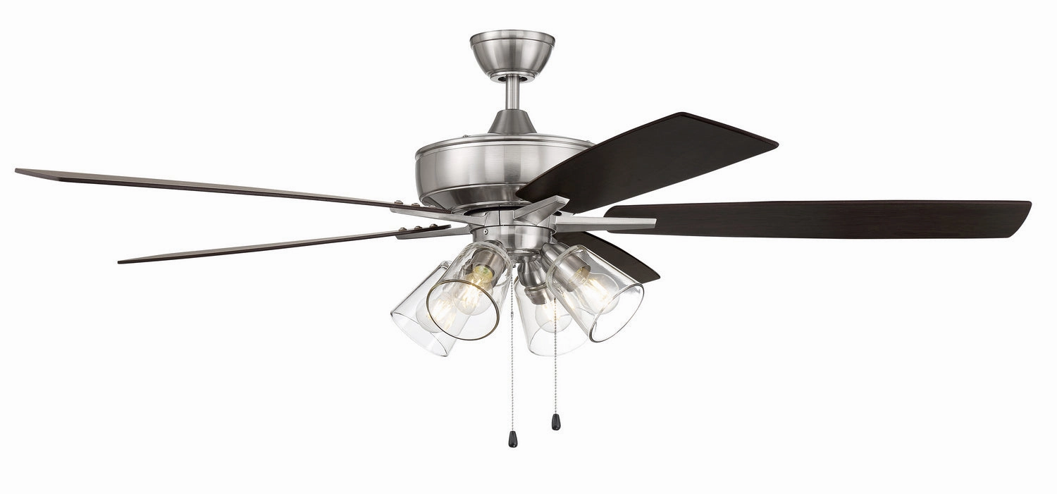 Super Pro 104 60" Ceiling Fan in Brushed Polished Nickel