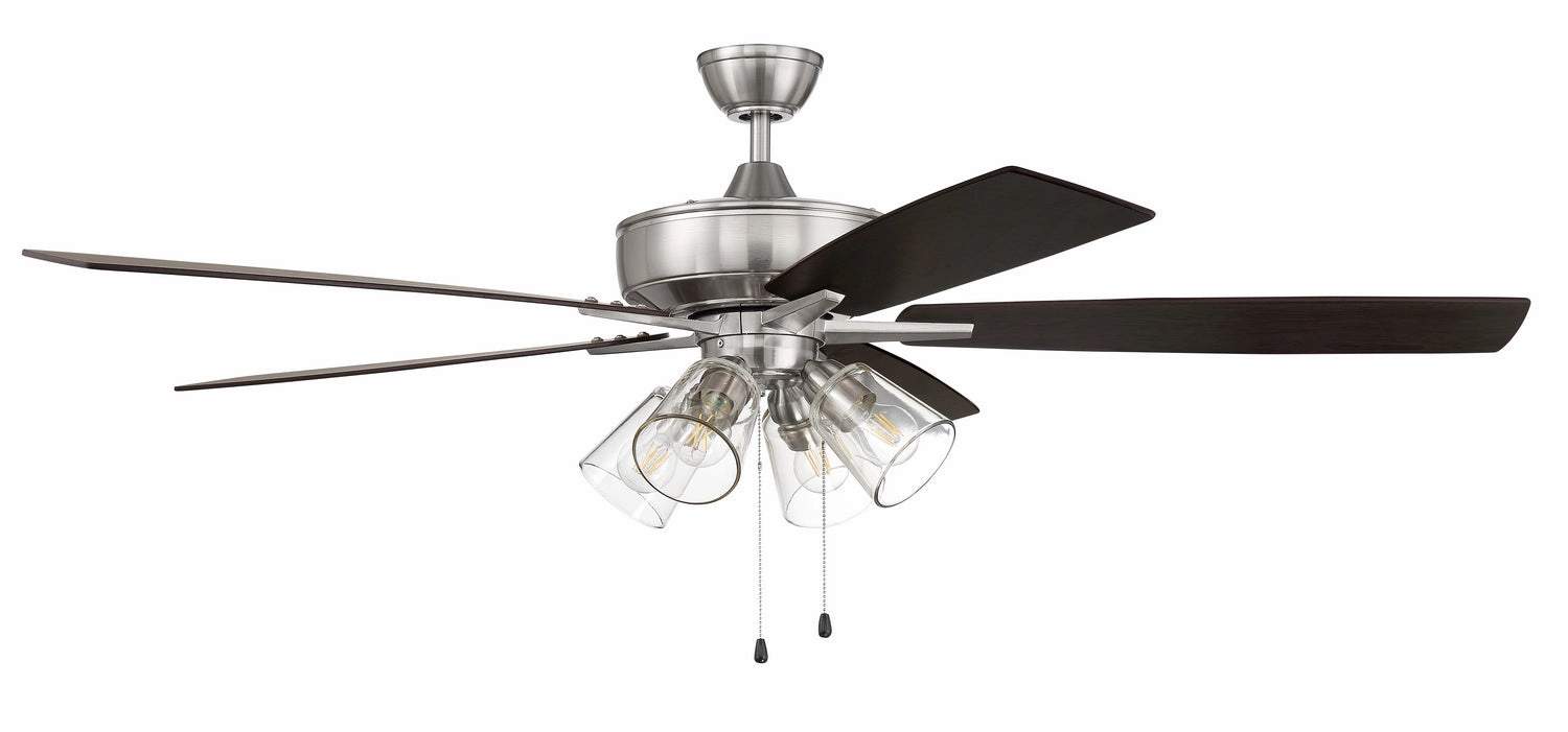 Super Pro 104 60" Ceiling Fan in Brushed Polished Nickel