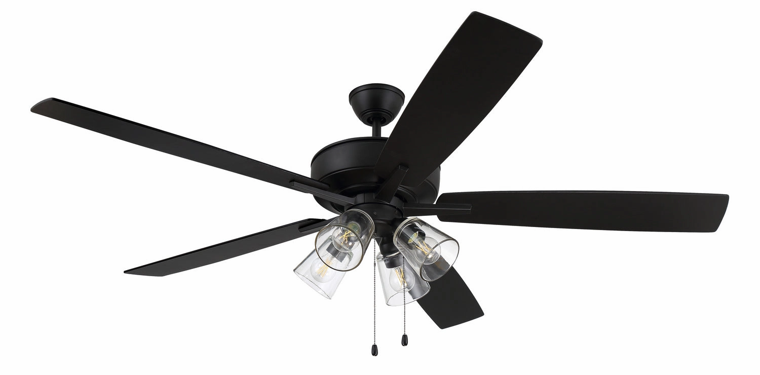 Super Pro 104 60" Ceiling Fan in Flat Black