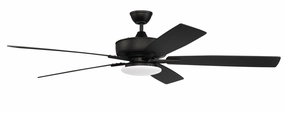Super Pro 112 60"Ceiling Fan Flat Black compact medium fans for desks and counters