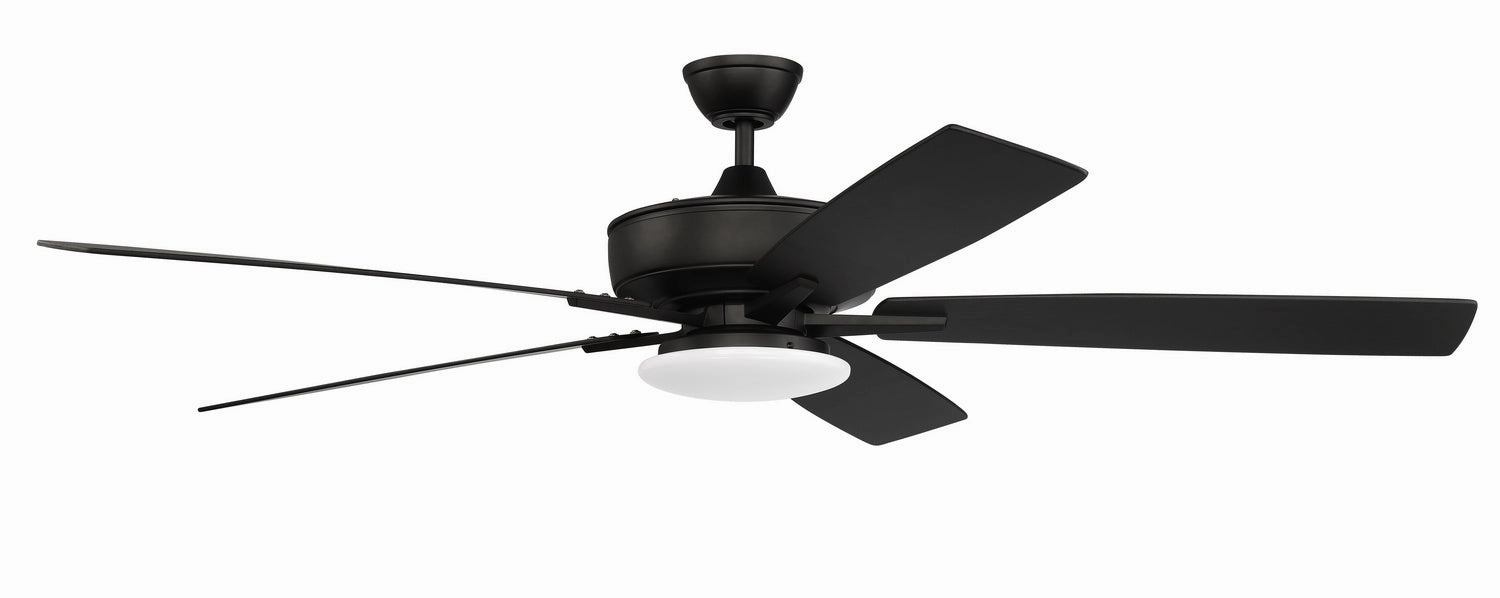Super Pro 112 60" Ceiling Fan in Flat Black Ceiling fan with adjustable speed settings