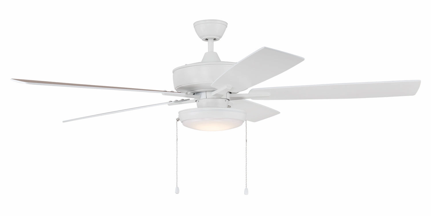 Super Pro 119 60"Ceiling Fan White