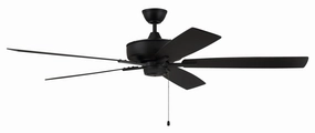 Super Pro 60 60"Ceiling Fan Flat Black medium size fans for home ventilation