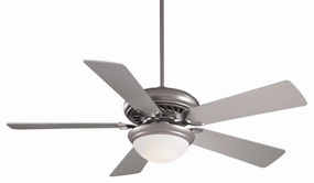 Supra 52" Led 52"Ceiling Fan Brushed Steel energy-efficient medium fans with remote
